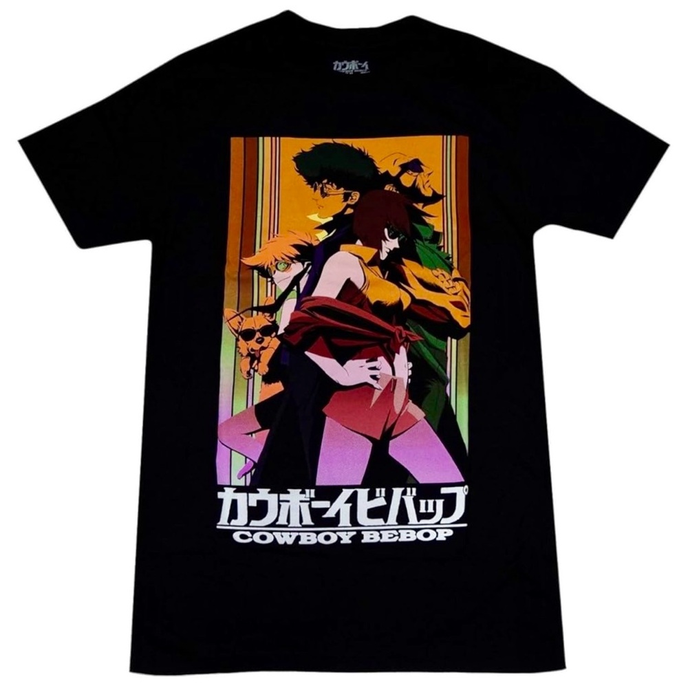 COWBOY BEBOP TSHIRT BLACK VINYL GRAPHIC ANIME SHIRT SIZE MEDIUM